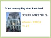 北师大版英语9年级上册 U6 Lesson 18 Steve Jobs 1 PPT课件