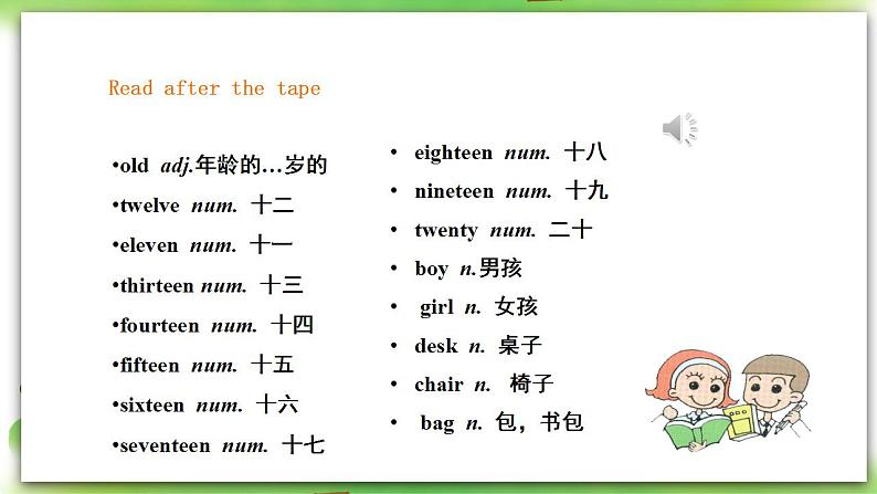 外研版英语7上 starter M2 Unit 3 I'm twelve课件+教案+导学案07