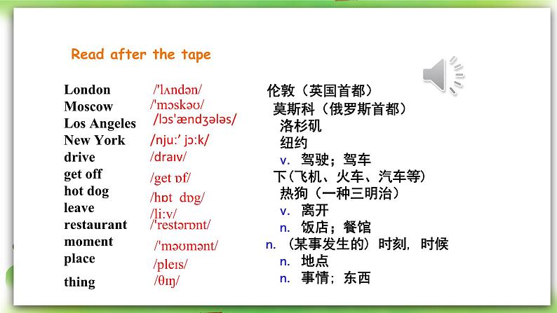 外研版英语7上 Module9 People and places Unit 2 They're waiting for buses or train 课件+教案+导学案07