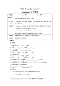 初中英语人教新目标 (Go for it) 版七年级上册Section A优秀学案