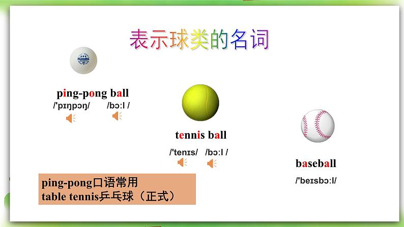 人教版新目标英语七上 Unit 5 Do you have a soccer ball？SectionA 1a-2c 课件+导学案+音视频04