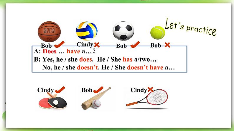 人教版新目标英语七上  Unit 5 Do you have a soccer ball？SectionA 2d-3c  课件+导学案+音视频05