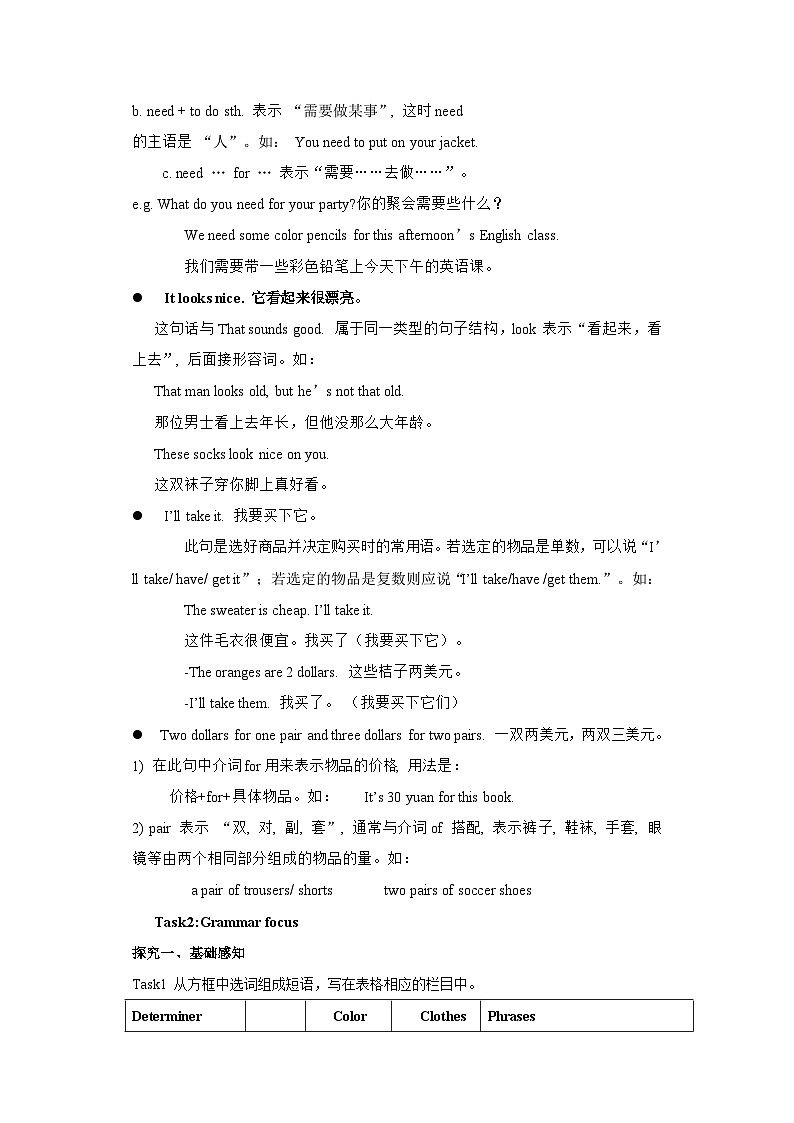 人教版新目标英语七上 Unit 7 How much are these socks  ？SectionA (2e-3c ) 课件+导学案+音视频03