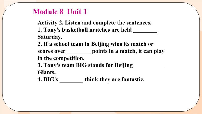 Module 8  Unit 1 教学课件 外研版英语九年级上册07