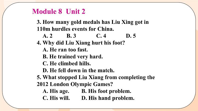 Module 8  Unit 2 教学课件 外研版英语九年级上册06