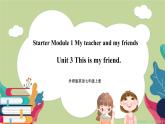 Starter Module 1 My teacher and my friends Unit 3 This is my friend（课件+教案+练习）