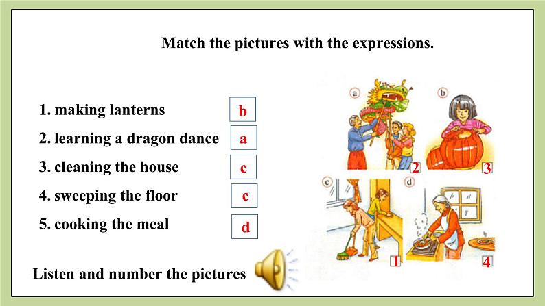 外研版七上 Module 10 Unit 1 Are you getting ready for spring festival课件第8页