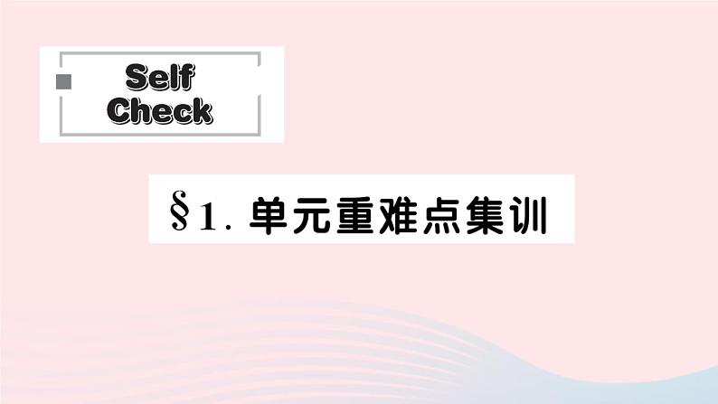 2023七年级英语下册Unit9WhatdoeshelooklikeSelfCheck单元重难点集训作业课件新版人教新目标版01