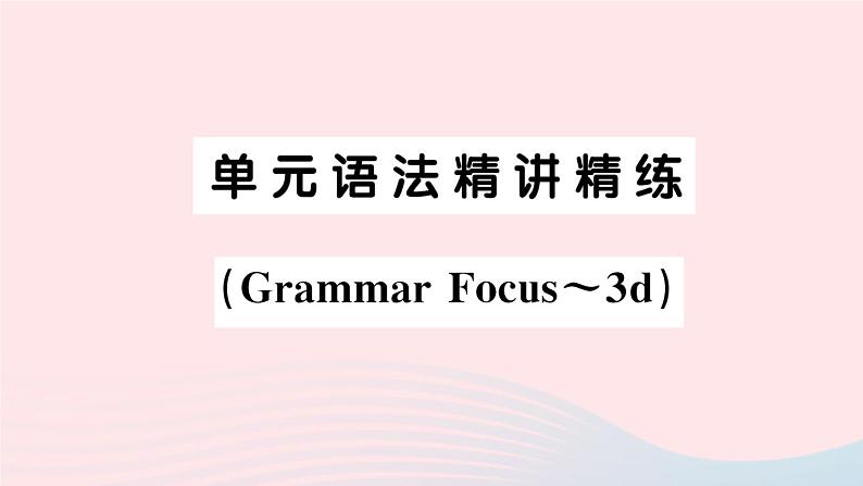 2023七年级英语下册Unit9Whatdoeshelooklike单元语法精讲精练GrammarFocus_3d作业课件新版人教新目标版01