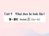 2023七年级英语下册Unit9Whatdoeshelooklike第一课时SectionA1a～1c作业课件新版人教新目标版