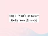 2023八年级英语下册Unit1What'sthematter第一课时SectionA1a_2d作业课件新版人教新目标版