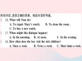 2023八年级英语下册Unit2I'llhelptocleanupthecityparks听力测试作业课件新版人教新目标版