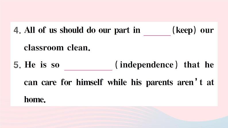 2023八年级英语下册Unit3Couldyoupleasecleanyourroom第四课时SectionB2a_2e作业课件新版人教新目标版第5页