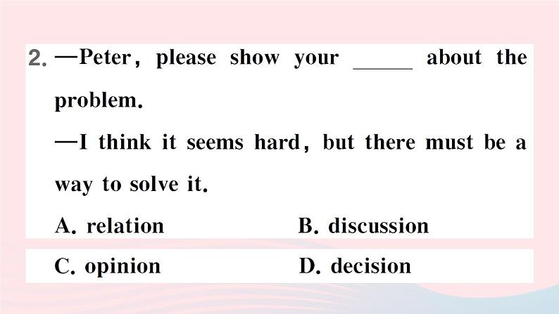 2023八年级英语下册Unit4Whydon 'tyoutalktoyourparents第四课时SectionB2a_2e作业课件新版人教新目标版第8页
