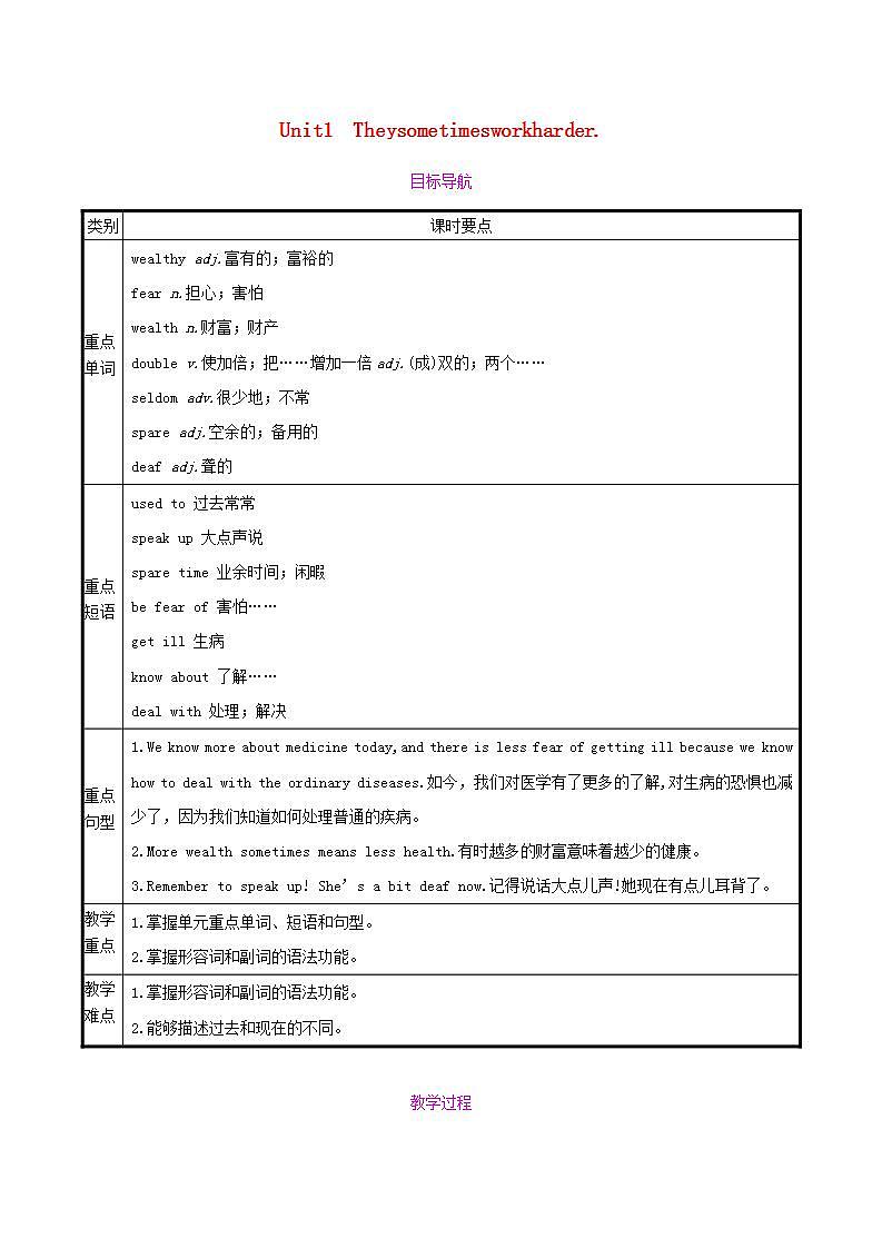 2023九年级英语下册Module3LifenowandthenUnit1教案新版外研版01