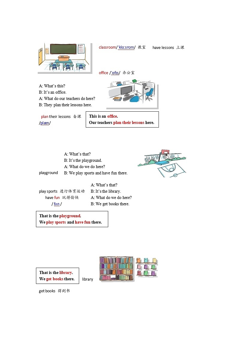 冀教版英语 七年级上册Unit 1 School and Friends Lesson 3 Welcome to Our School教案03