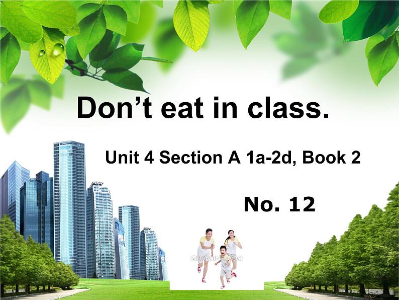 《Unit 4 Don’t eat in class》PPT课件4-七年级下册新目标英语【人教版】第1页