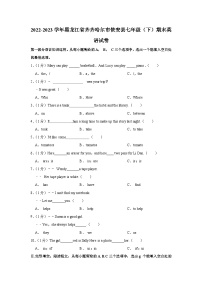 黑龙江省齐齐哈尔市依安县2022-2023学年下学期七年级英语期末试卷（含答案）