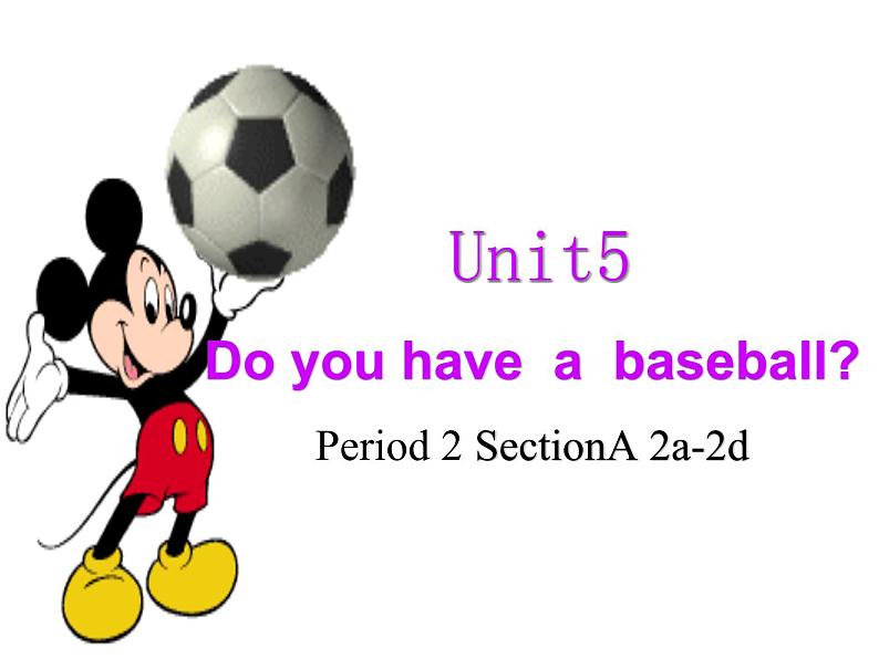 《Unit 5 Do you have a soccer ball Section A Grammar focus 2a-2d》教学课件1-七年级上册新目标英语【人教版】第1页