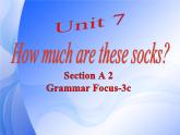 《Unit 7 How much are these socks Section A Grammar focus 3a-3c》PPT课件2-七年级上册新目标英语【人教版】