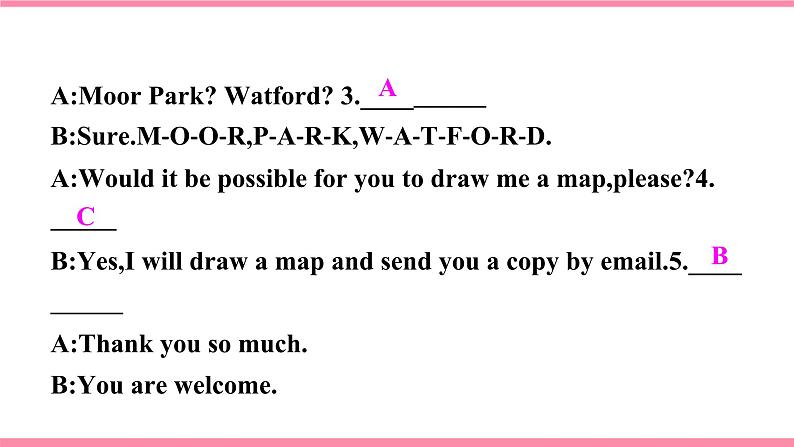 【大单元整体教学】人教版初中英语九年级Unit 3 Could you please tell me where the restrooms are Section B 1a-1e (第3课时）课件+导学案+同步练习（课件+原卷版+解析版）07