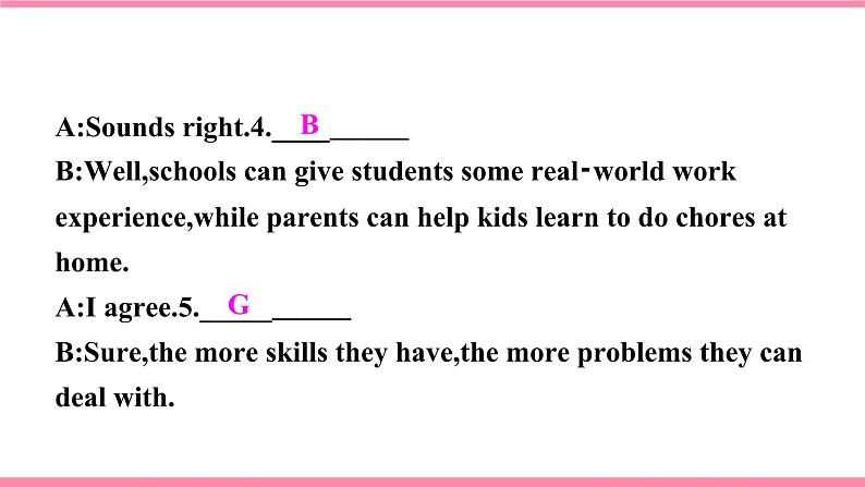 【大单元整体教学】人教版初中英语九年级Unit 7 Teenagers should be allowed to choose their own clothes Section A 1a-2d（第1课时）课件+导学案+同步练习（课件+原卷版+解析版）08