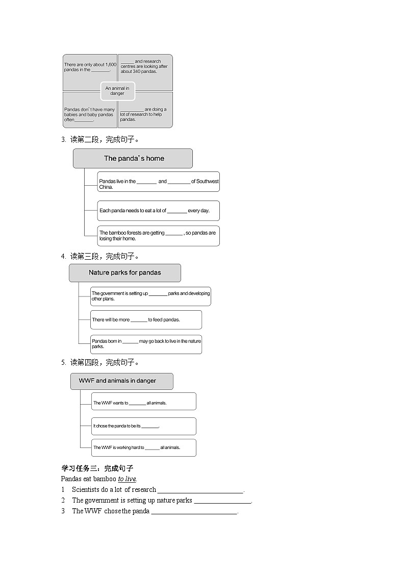 外研版 初中英语 八年级上册   Module 6Animals in danger. Unit 2学案（含答案）02