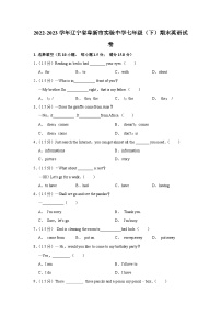 辽宁省阜新市实验中学2022-2023学年七年级下学期期末英语试卷（含答案）