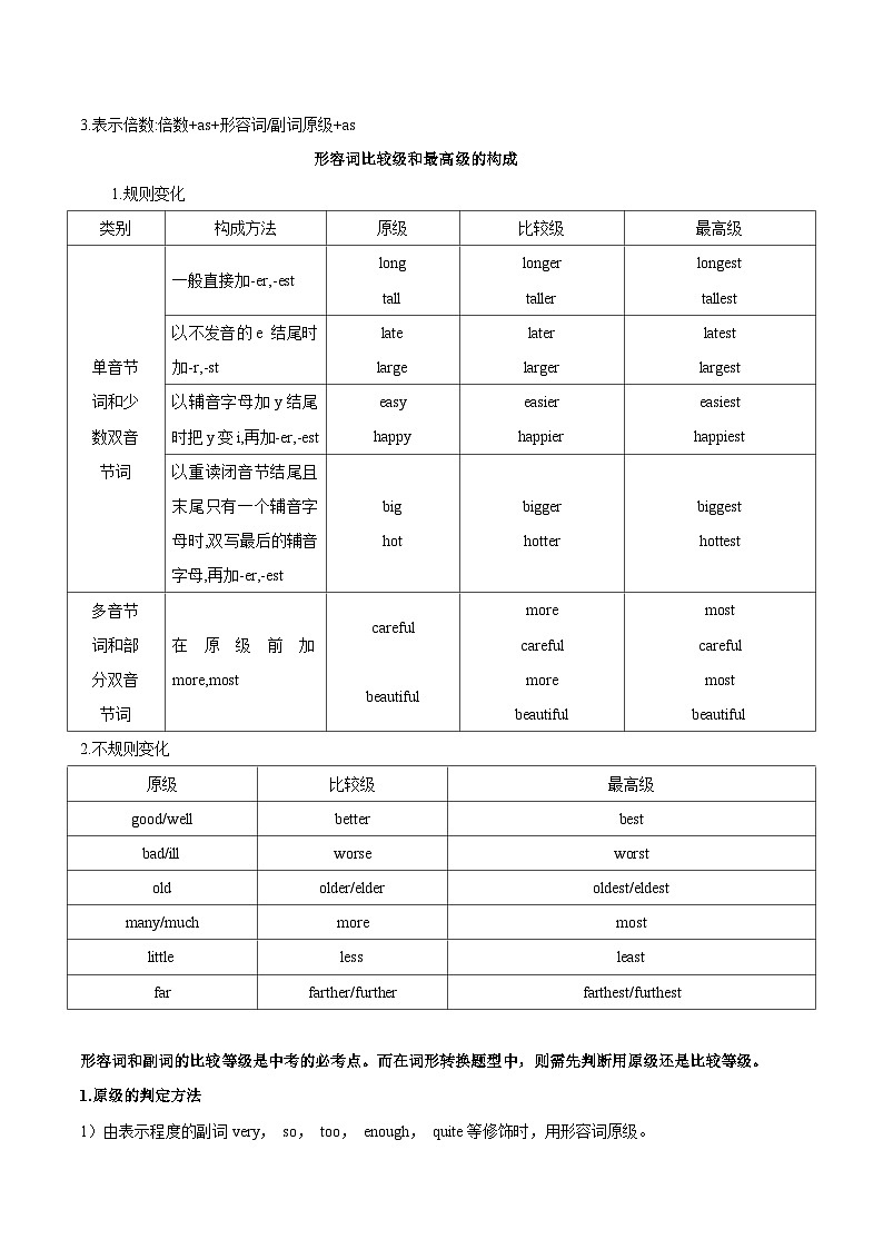 【同步讲义】牛津译林版英语八年级上册-Unit 3 第 3 课时 Grammar 讲义（知识精讲+分层练习）03