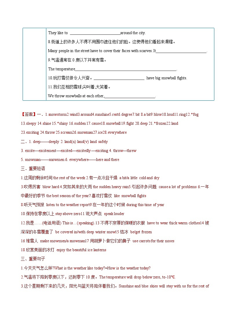 【同步讲义】牛津译林版英语八年级上册-Unit 7 第 4 课时  Integrated skills -Task 讲义（知识精讲+分层练习）03