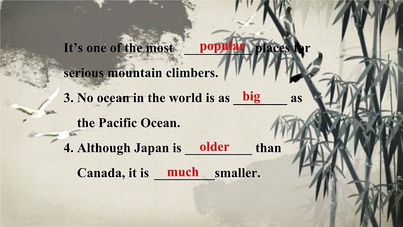 《Unit 7 What’s the highest mountain in the world Section A Grammar focus 4a-4c》教学课件6-八年级下册新目标英语【人教版】04