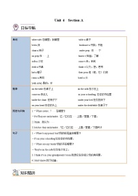 初中英语人教新目标 (Go for it) 版七年级上册Section A优秀习题