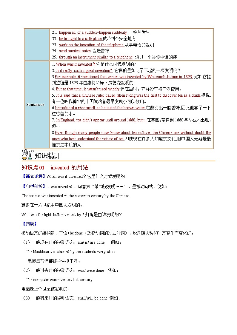 【同步讲义】人教版英语九年级全一册-Unit 6 课时1 Section A 讲义02