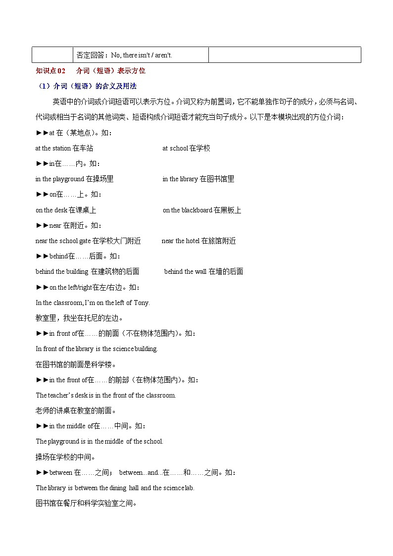 【同步讲义】外研版英语七年级上册-Module 3 Unit 3 Language in use  讲义03
