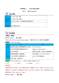 初中英语外研版 (新标准)七年级下册Module 1 Lost and foundUnit 3 Language in use精品课后作业题