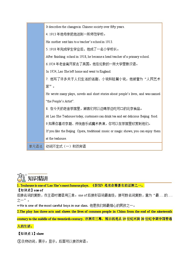 【同步讲义】外研版英语八年级上册-Module 5 Unit 2 讲义（知识精讲+同步练习）02