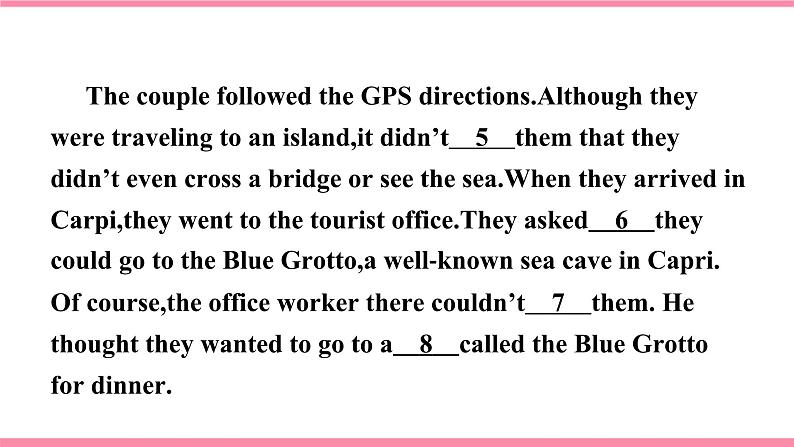 【大单元整体教学】人教版初中英语九年级Unit 3 Could you please tell me where the restrooms are Section B 3a-selfcheck (第5课时）课件+导学案+同步练习（课件+原卷版+解析版）07