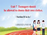 【大单元整体教学】人教版初中英语九年级Unit 7 Teenagers should be allowed to choose their own clothes Section B 1a-1e（第3课时）课件+导学案+同步练习（课件+原卷版+解析版）