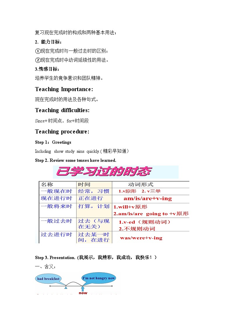 《The Present Perfect Tense(复习现在完成时) Section A 》-八年级下册新目标英语【人教版】 学案02