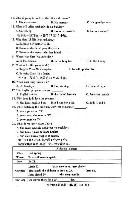 湖北省随州市随县2022-2023学年八年级下学期6月期末考试英语试题02