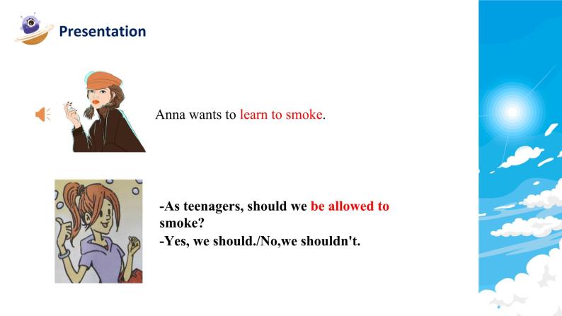 【核心素养目标】人教版初中英语九年级全册 Unit 7 Teenagers should be allowed to choose their own clothes Section A 1a-1c课件+教案+同步练习（含反思和答案）06