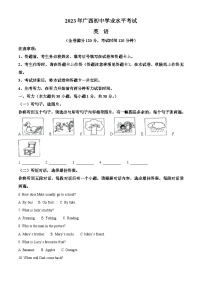 2023年广西壮族自治区中考英语真题（含解析）