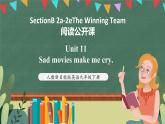 人教新目标版英语九下Unit 11《Sad movies make me cry.》SectionB 2a-2e The Winning Team阅读课件+音视频素材