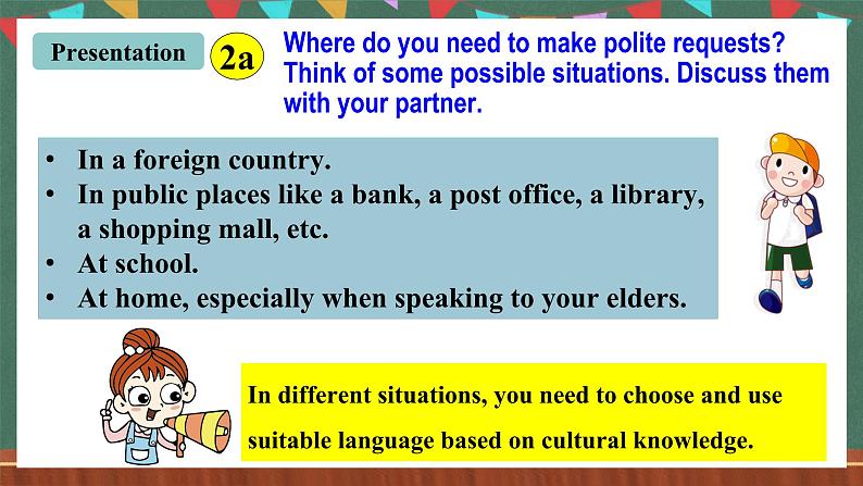 人教新目标版英语九上Unit 3《Could you please tell me where the restrooms are？》SectionB 2a-2d课件第4页