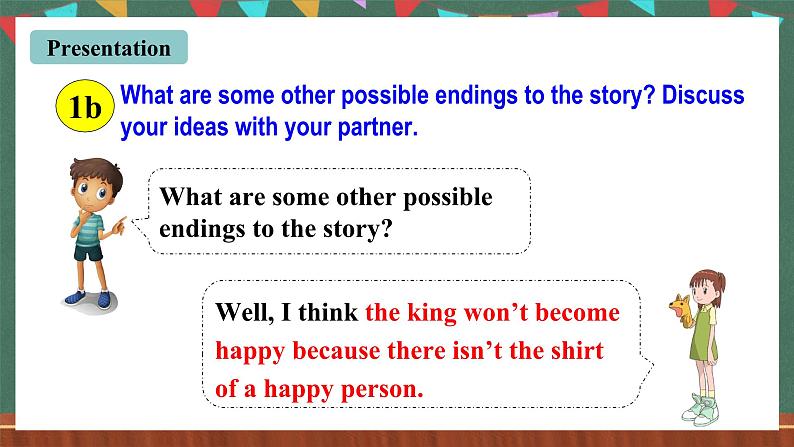 人教新目标版英语九下Unit 11《Sad movies make me cry.》SectionB 1a-1d The Shirt of a Happy Man  (Part 2)课件第7页