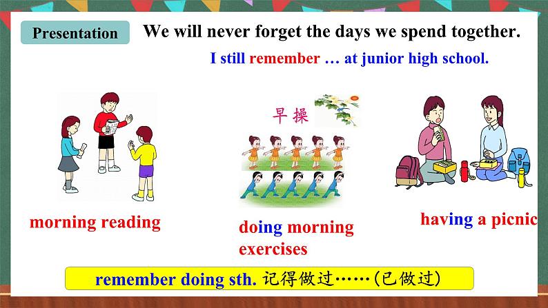 人教新目标版英语九下Unit 14《 I remember meeting all of you in Grade 7.》SectionA 1a-2c课件第5页