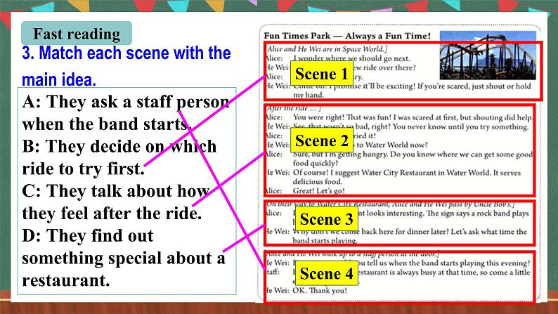 人教新目标版英语九上Unit 3《Could you please tell me where the restrooms are？》Section A 3a-3c课件第6页