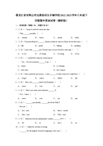 黑龙江省双鸭山市宝清县部分乡镇学校2022-2023学年八年级下学期期中英语试卷+