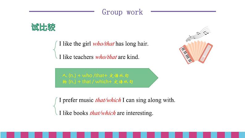 【核心素养目标】人教版初中英语九年级全册 Unit 9 I like music that I can dance to Section A Grammar focus -4c课件+教案+同步练习（含反思和答案）05