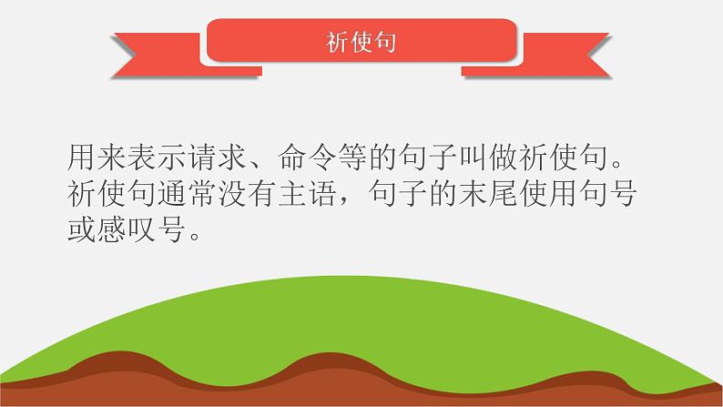 中考一轮复习知识点讲解课件：15祈使句02